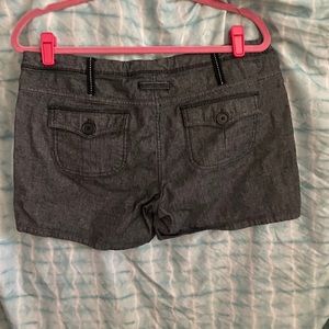 Shorts.  Black denim look